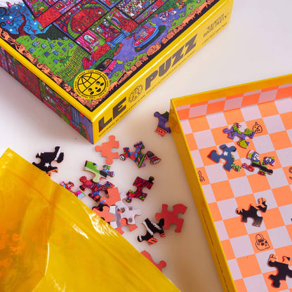 Le Puzz Haunted House Party Jigsaw & Zine **coming soon