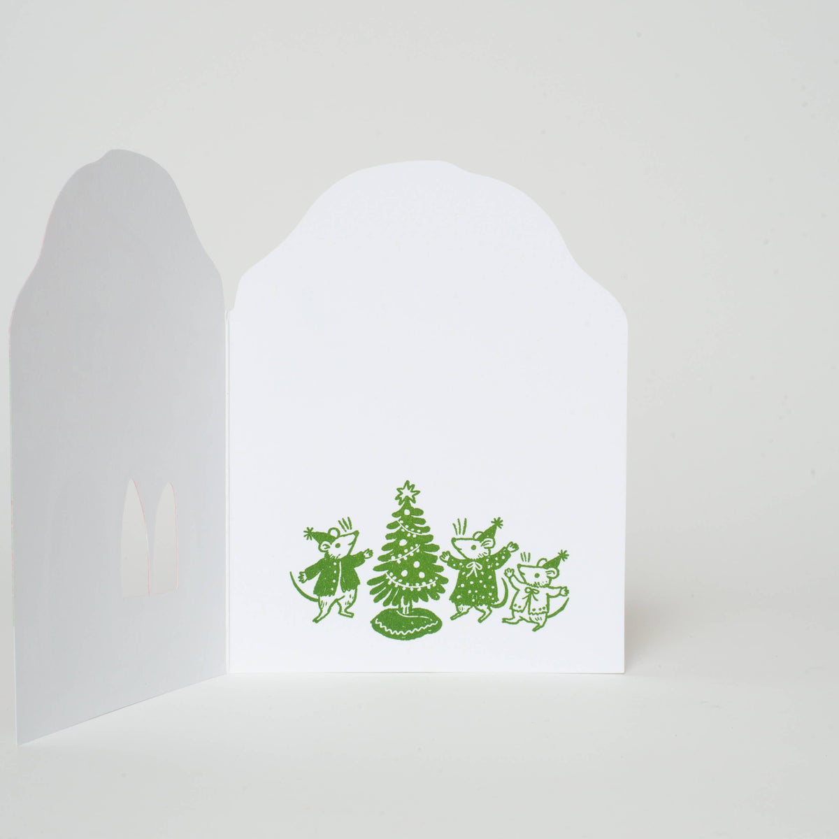 Merry Mushroom House Christmas Card