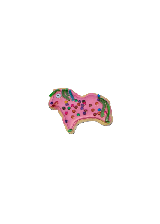 Weird horse cookie magnet