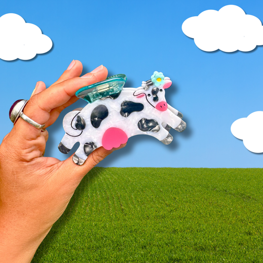 Honey Moo Moo Hair Claw 