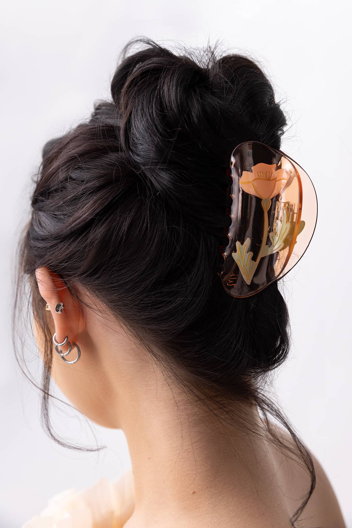 California Poppy Wildflower Hair Claw