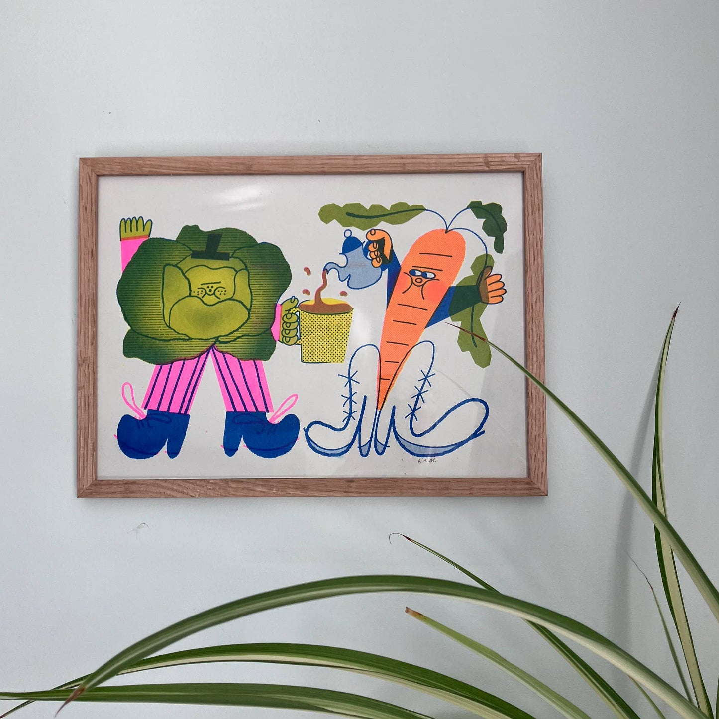 Tea Time A4 Risograph Print