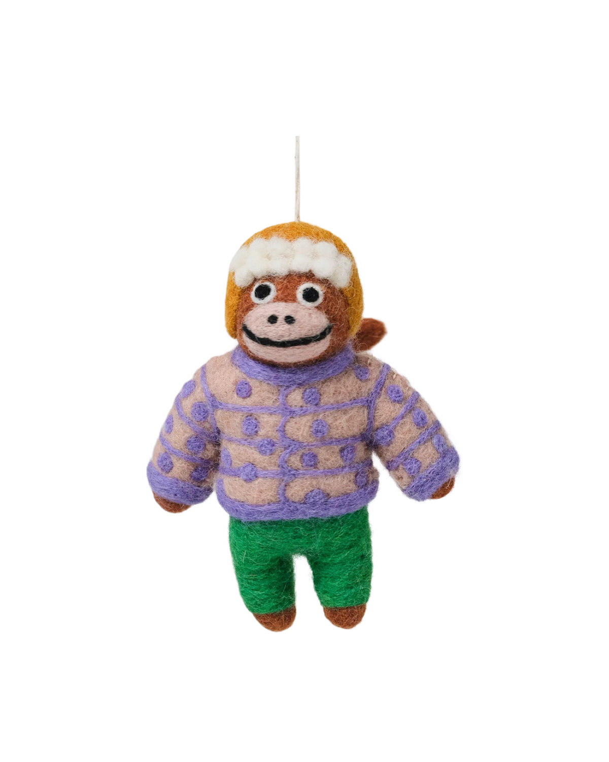 Monkey Felt Decoration
