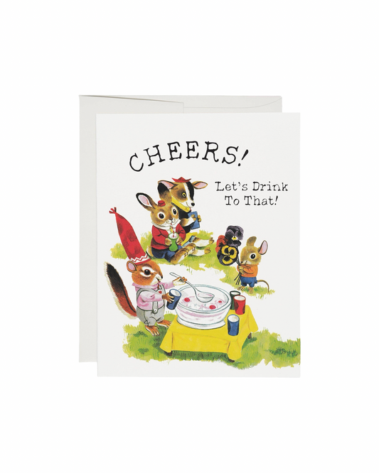 Richard Scarry Let's Drink to That Card