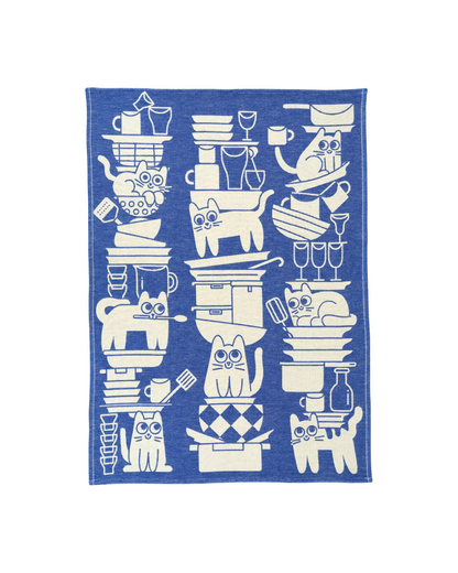Kitchen Cats Tea Towel