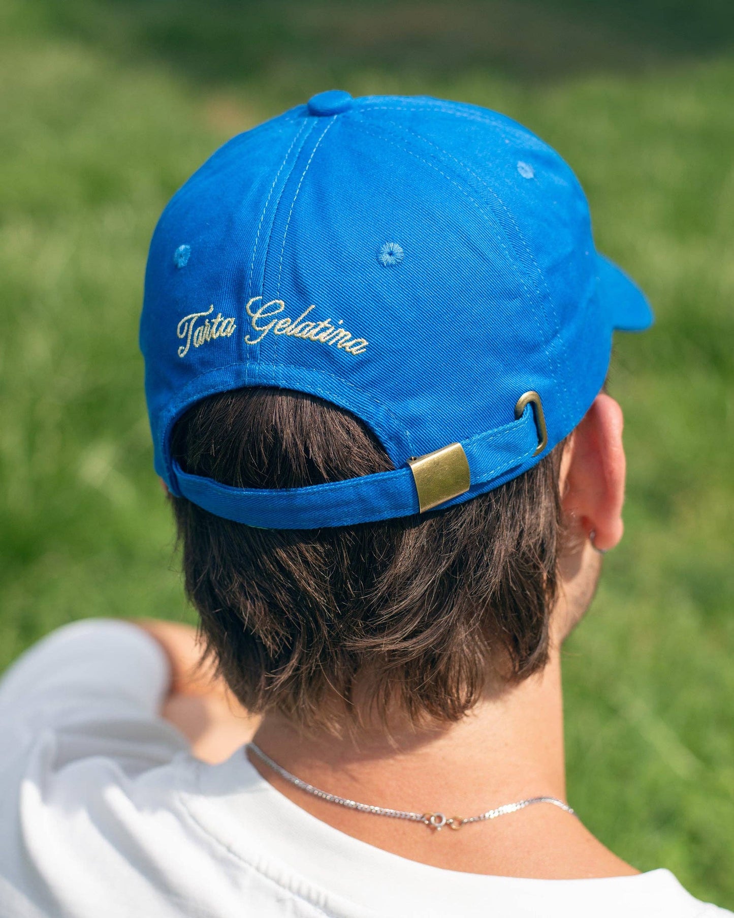 Silly Flower Cap: Cobalt Blue