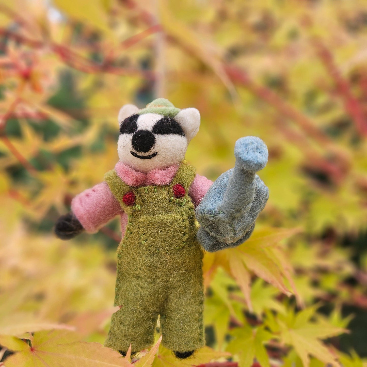 Gus the Gardening Badger Felt Decoration