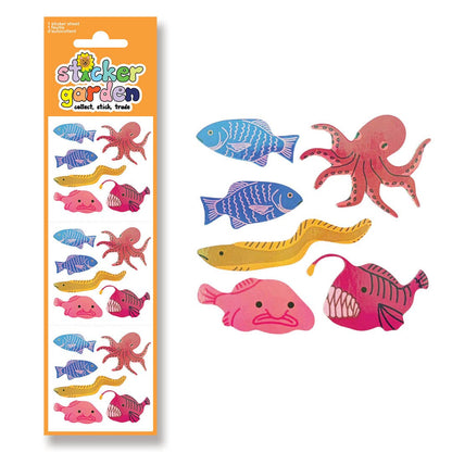 Halloween Sea Creatures Sticker Sheet