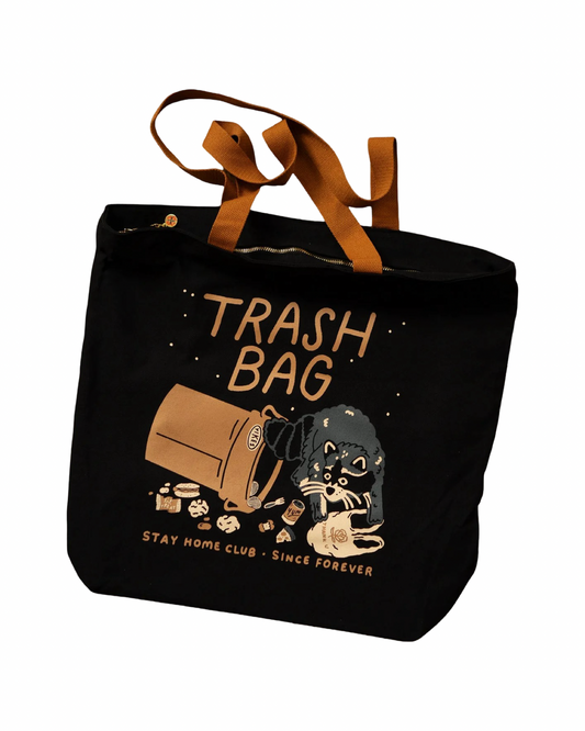 Trash Bag Big Zip Tote