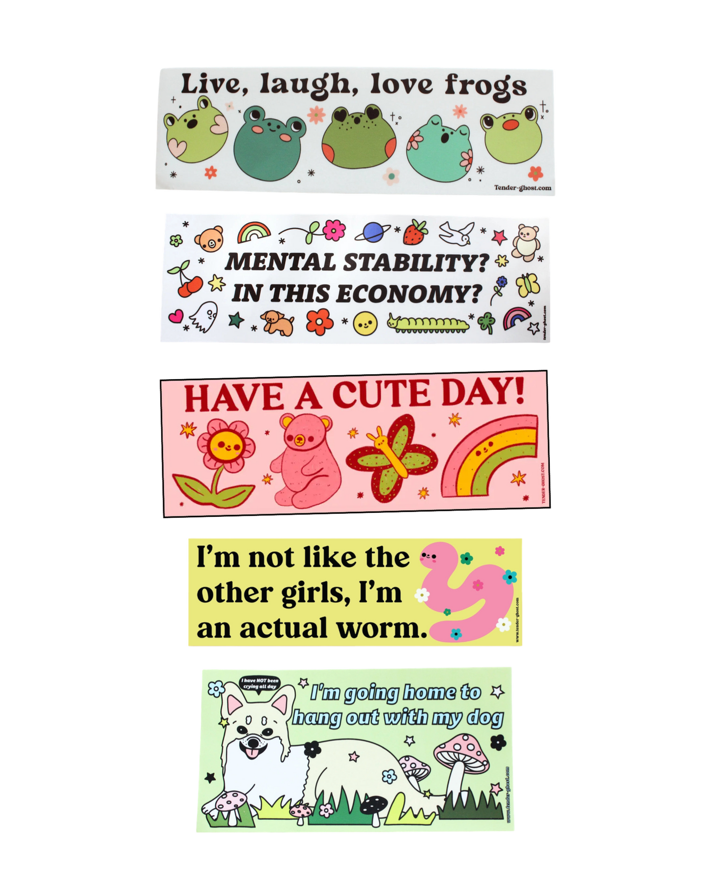 Tender Ghost Bumper Stickers