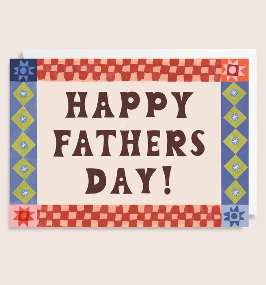 Happy Fathers Day Pattern Card