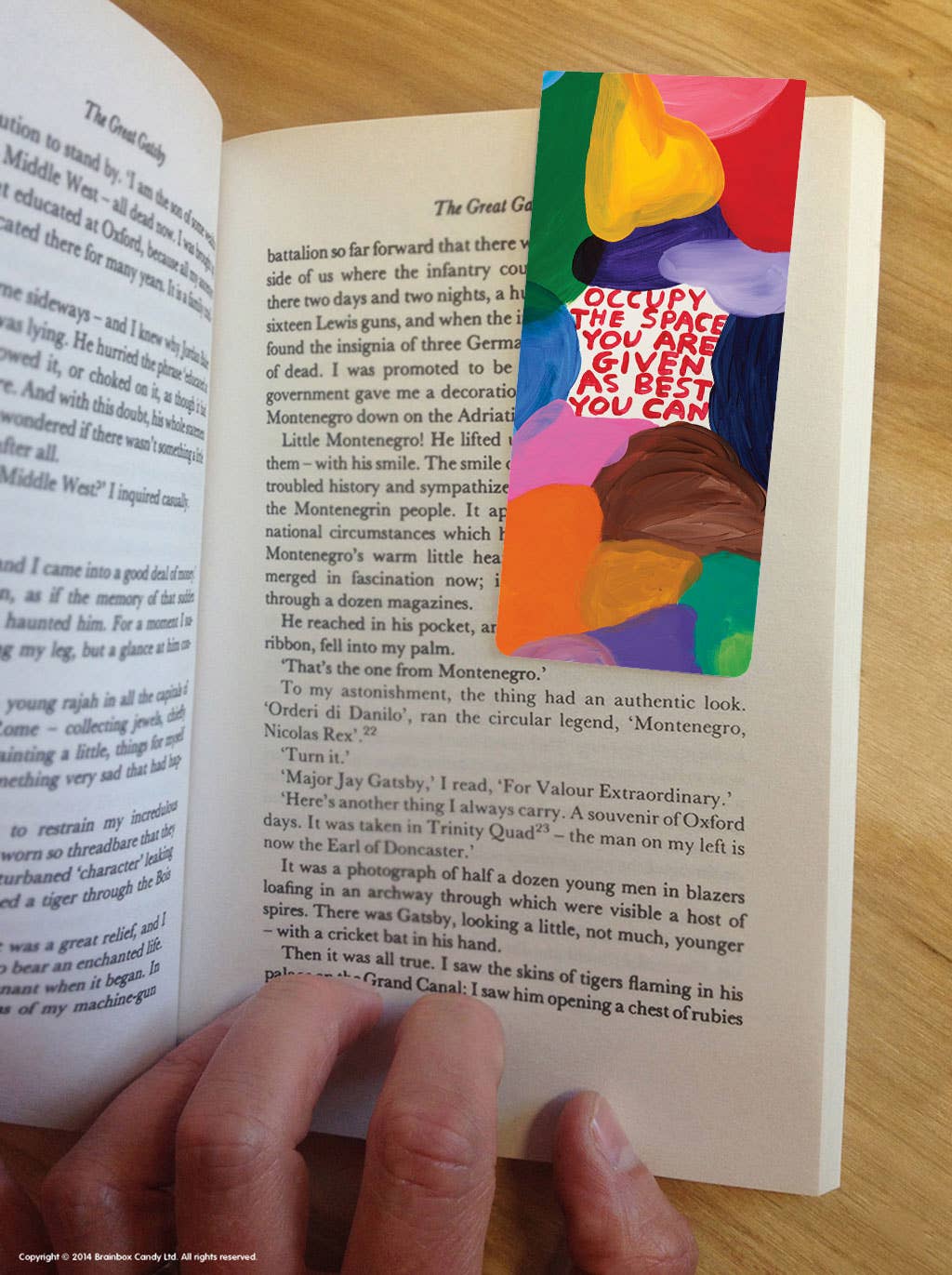 Occupy The Space - Shrigley Magnetic Bookmark