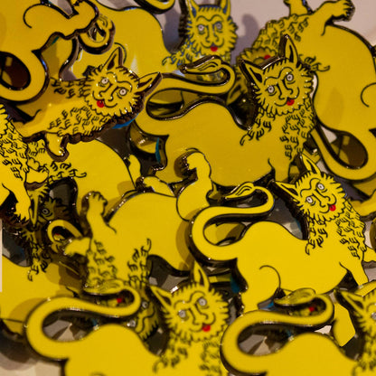 Dumb Medieval Lion Enamel Pin