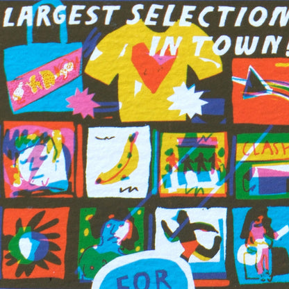 Record Shop Die Cut Card