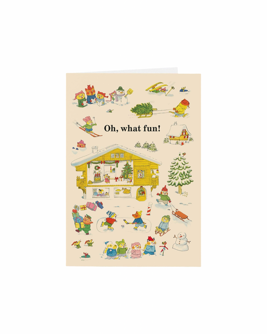 O What Fun Richard Scarry Christmas Card