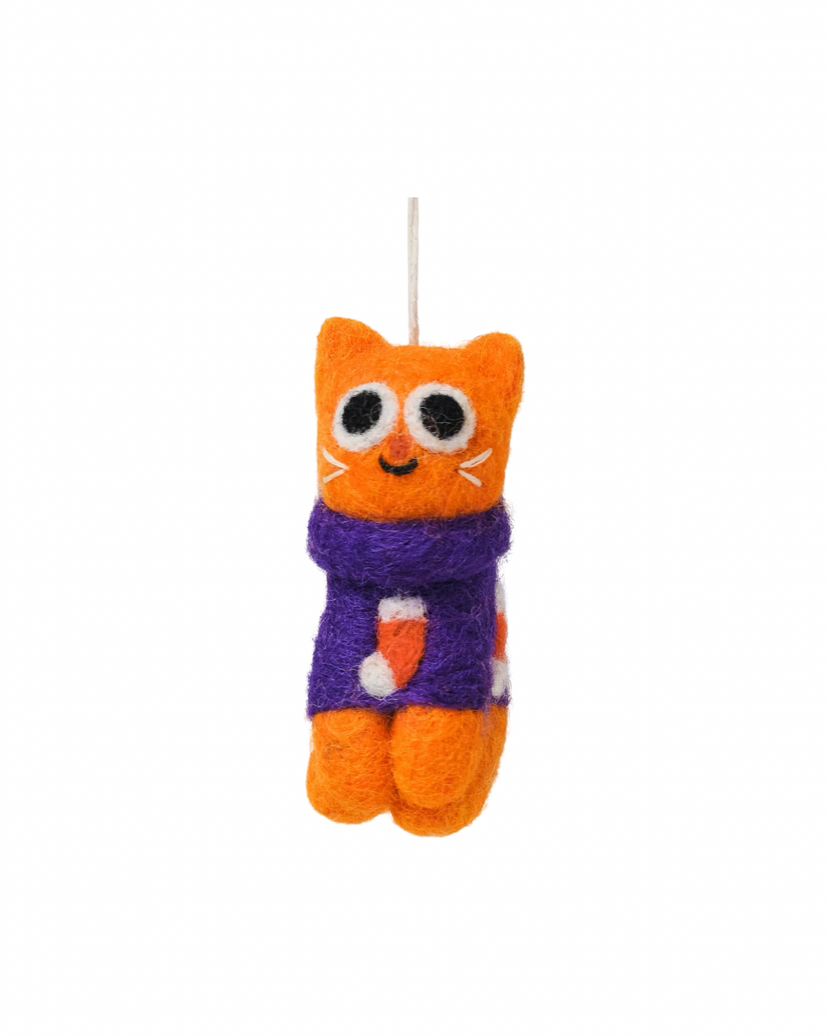 Esther, Cat with Jumper  Felt Decoration