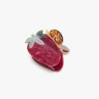 Strawberry Snail Hair Claw