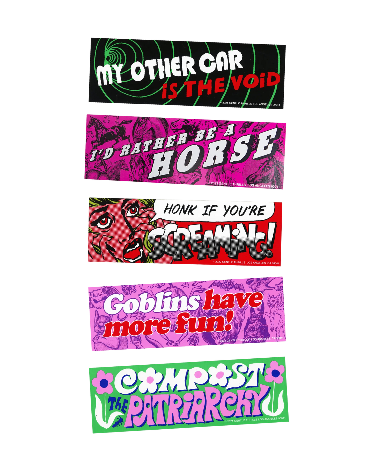 Gentle Thrills Bumper Sticker