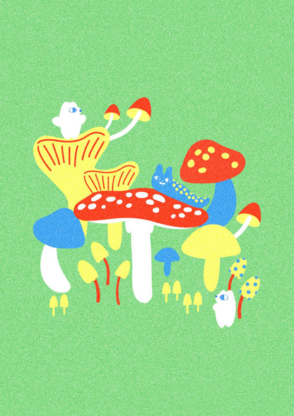 Toadstool A3 Print