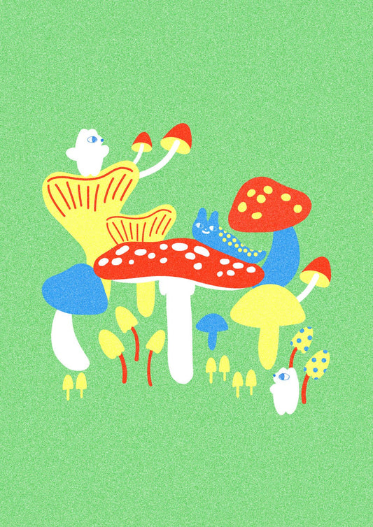 Toadstool A3 Print