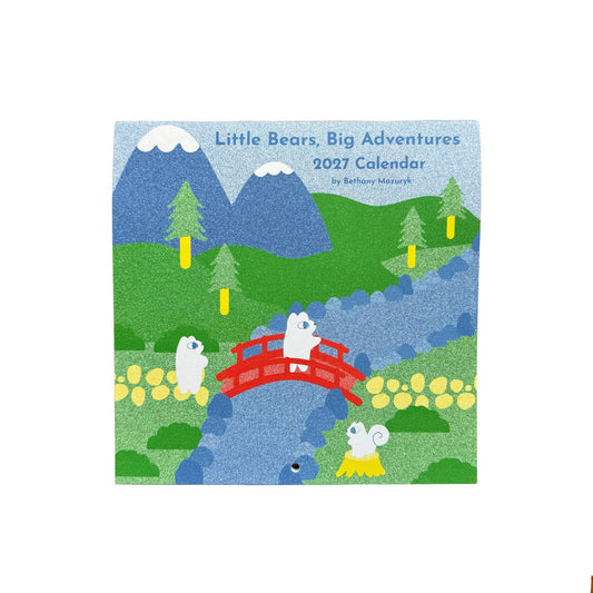 Little Bears, Big Adventures, 2027 Calendar, 21 x 21 cm