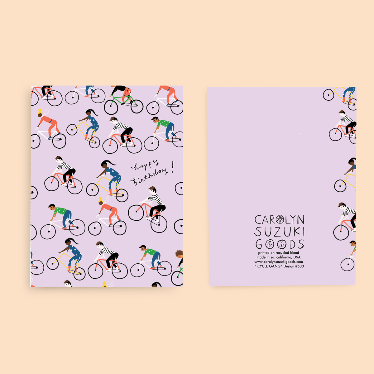 Cycle Gang Birthday Card