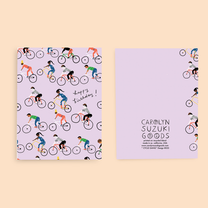 Cycle Gang Birthday Card