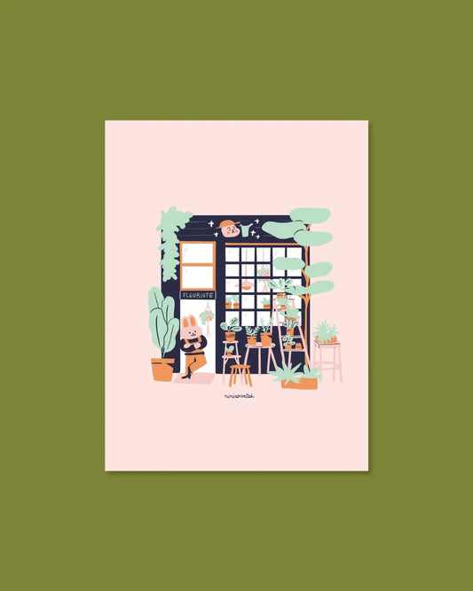 Plants Shop: 18 x 24cm Print