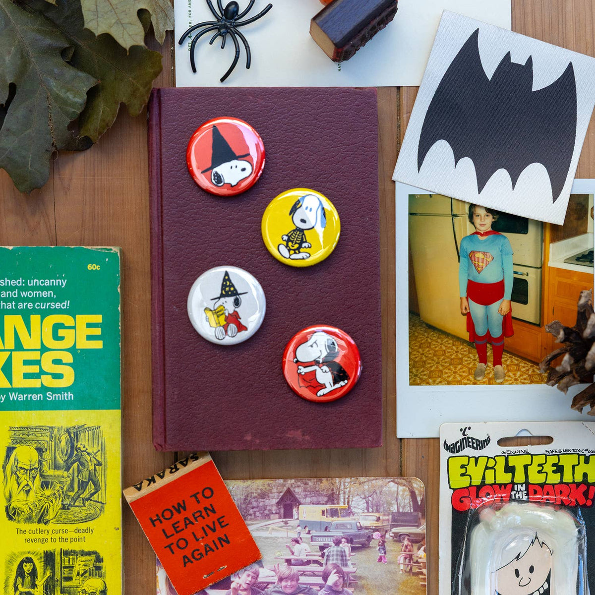 3P4 x Peanuts® Halloween - Snoopy Halloween Button Set