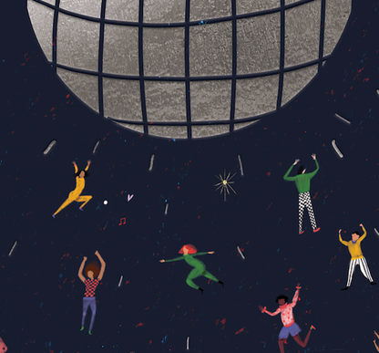 Disco Ball Birthday Card