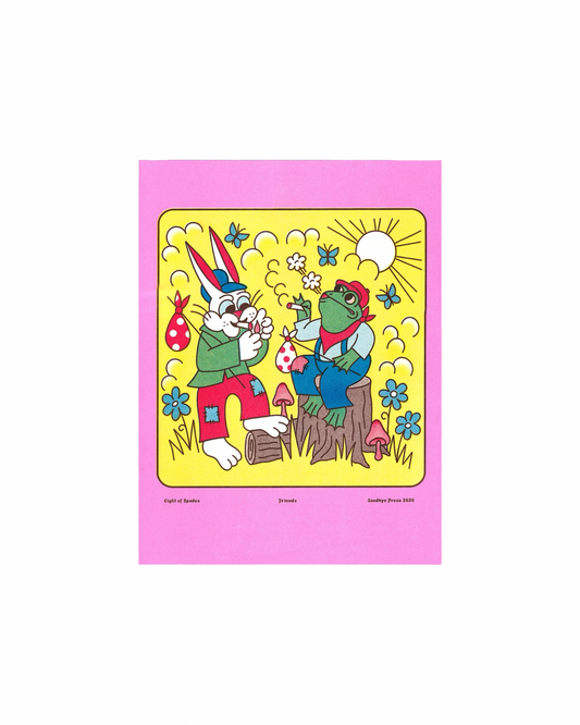 Friends Riso Poster by Eight Of Spades