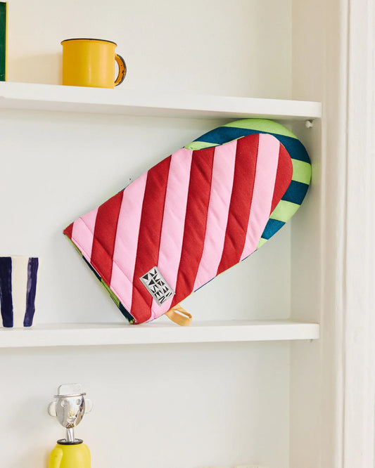 Brioche Stripe Oven Mitt