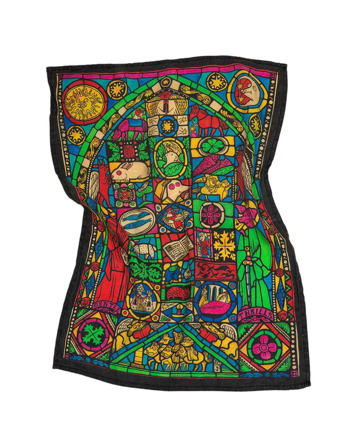 Stained Glass Tea Towel