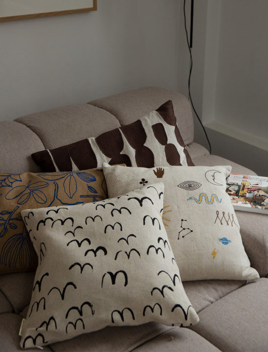 Symbol Embroidered Cushion