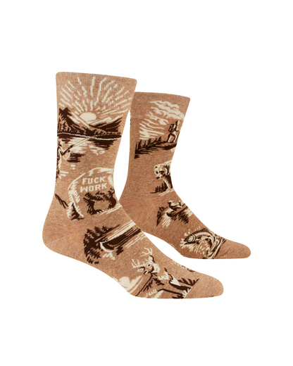 Fuck Work Men's Socks