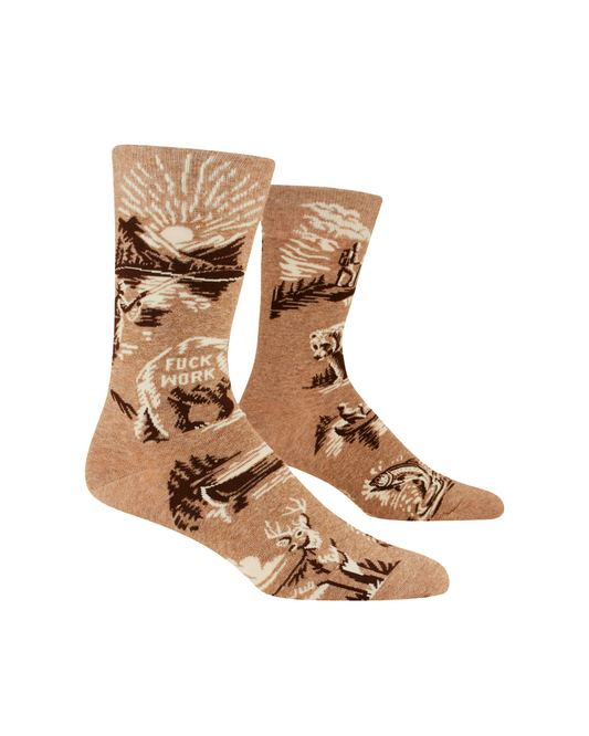 Fuck Work Men's Socks
