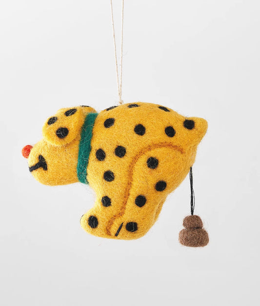 Len, Pooping Dog Felt Decoration