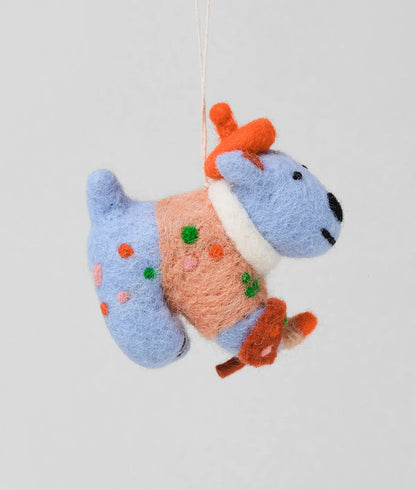 Jackson, Artist Dog Felt Decoration