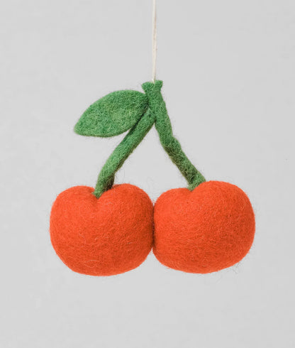 Cherries Felt Decoration