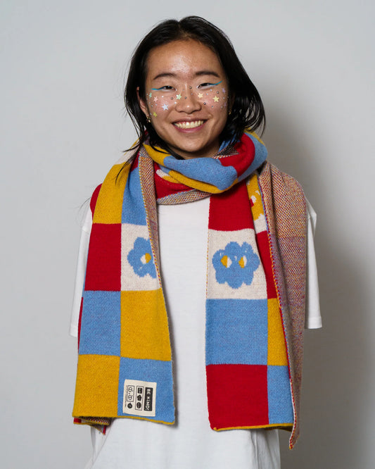 Grid Statement Scarf