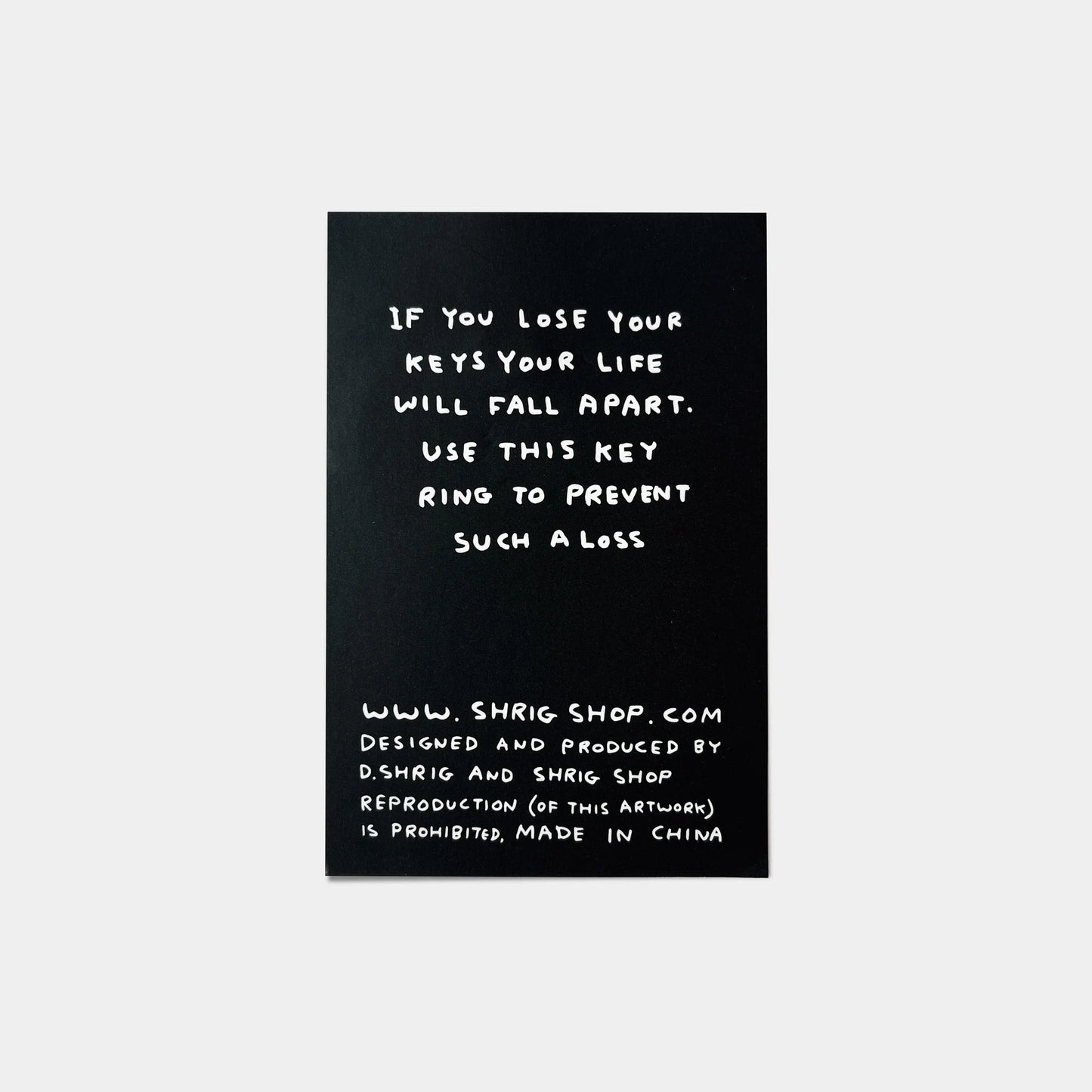 David Shrigley: Poodle Keyring