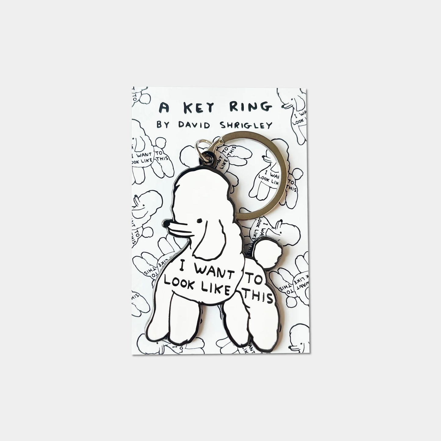 David Shrigley: Poodle Keyring