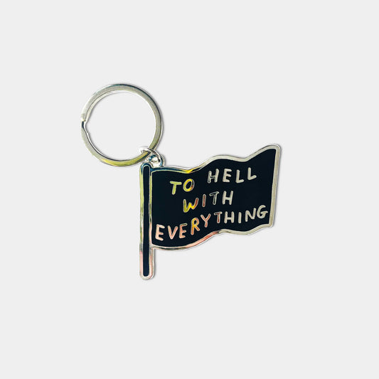 David Shrigley: To Hell With It Everything Keyring