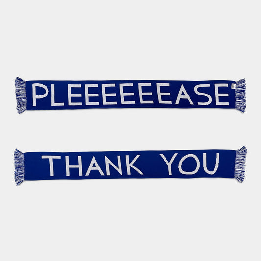 David Shrigley : Please & Thank You Football Scarf