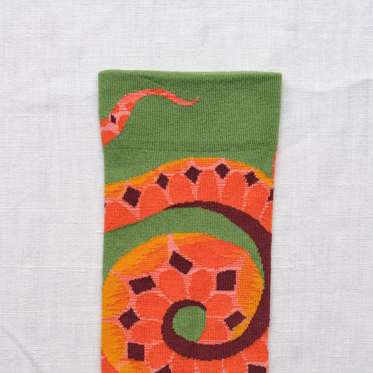 Snake Avocado Socks