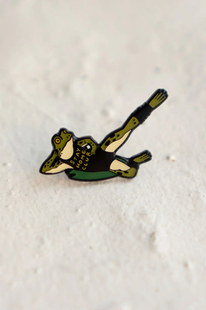 Froggy Workout Enamel Pin