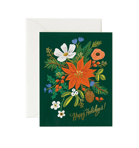 Holiday Bouquet Christmas Card
