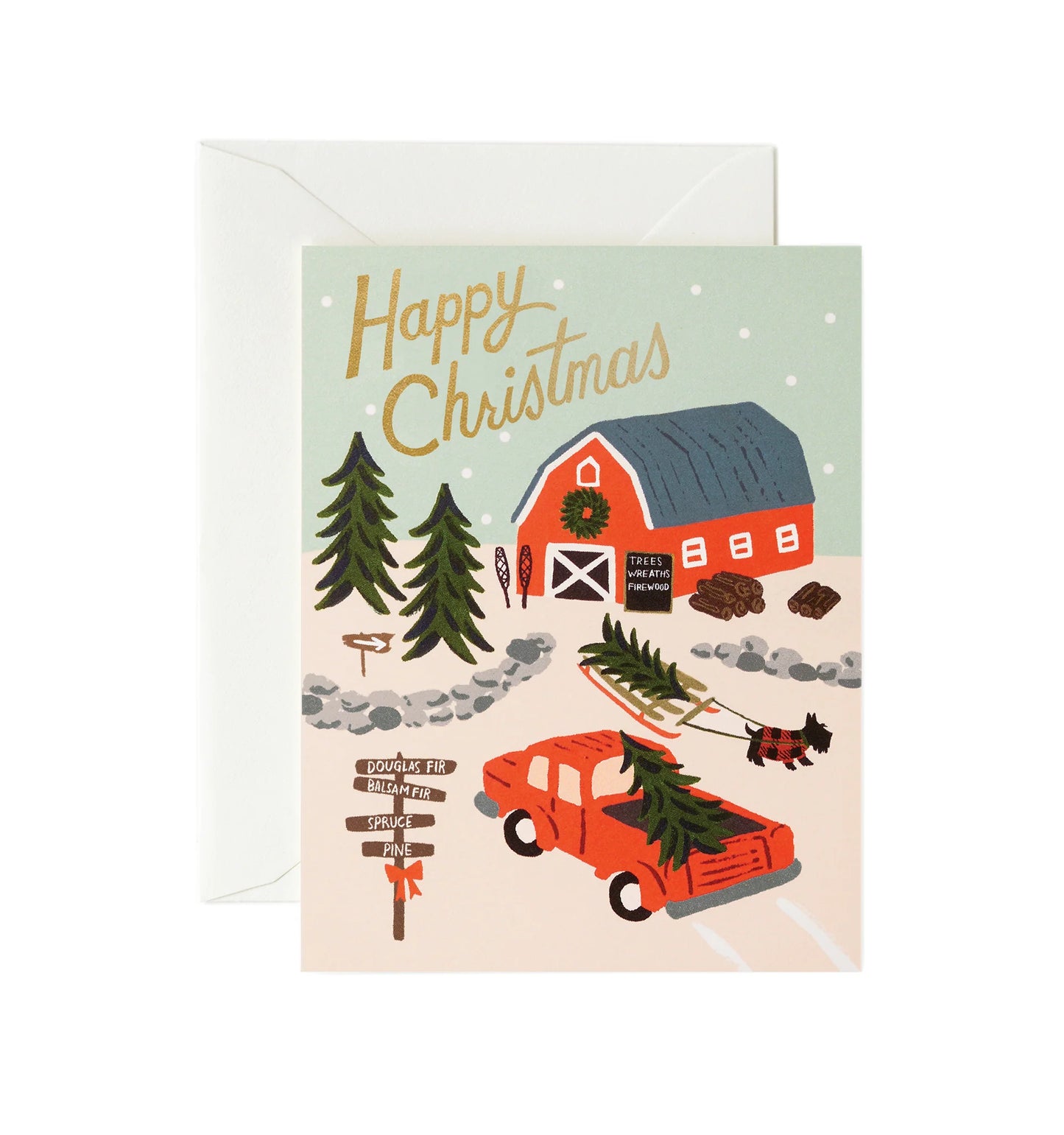 Holiday Tree Farm Christmas Card