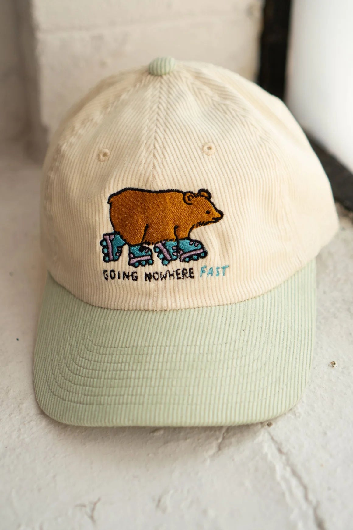 Going Nowhere Fast  Two Tone Cord Dad Hat