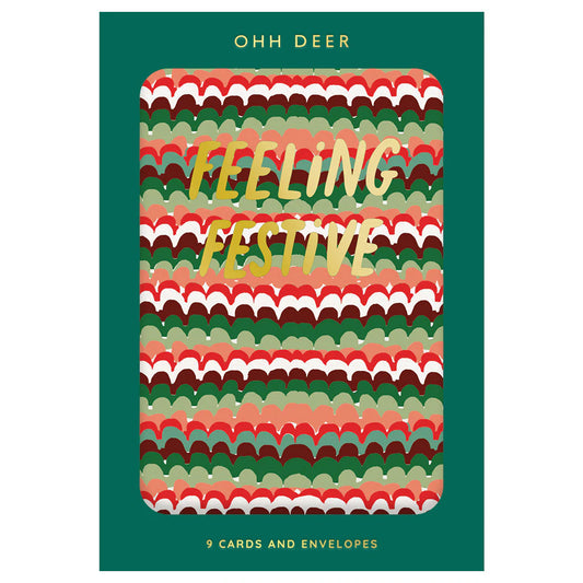 Festive Patterns Box Christmas Cards